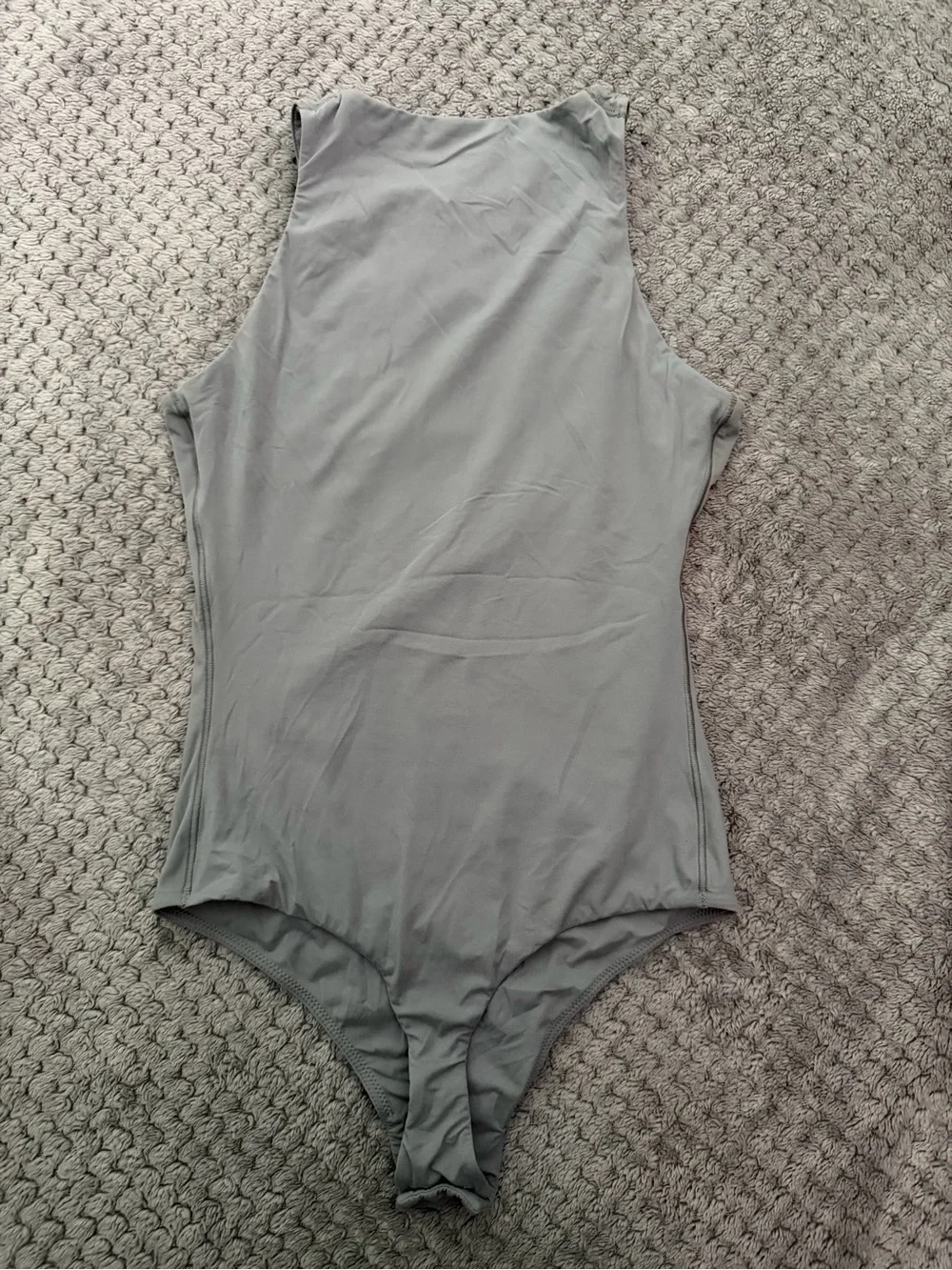 SKIMS High-Neck bodysuit in Gray